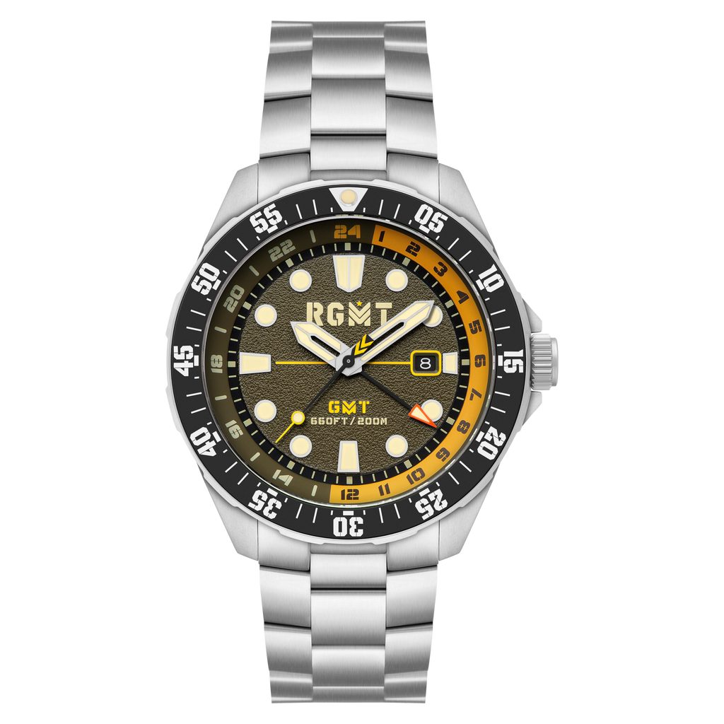 Rgmt retailer everlight green divers watch