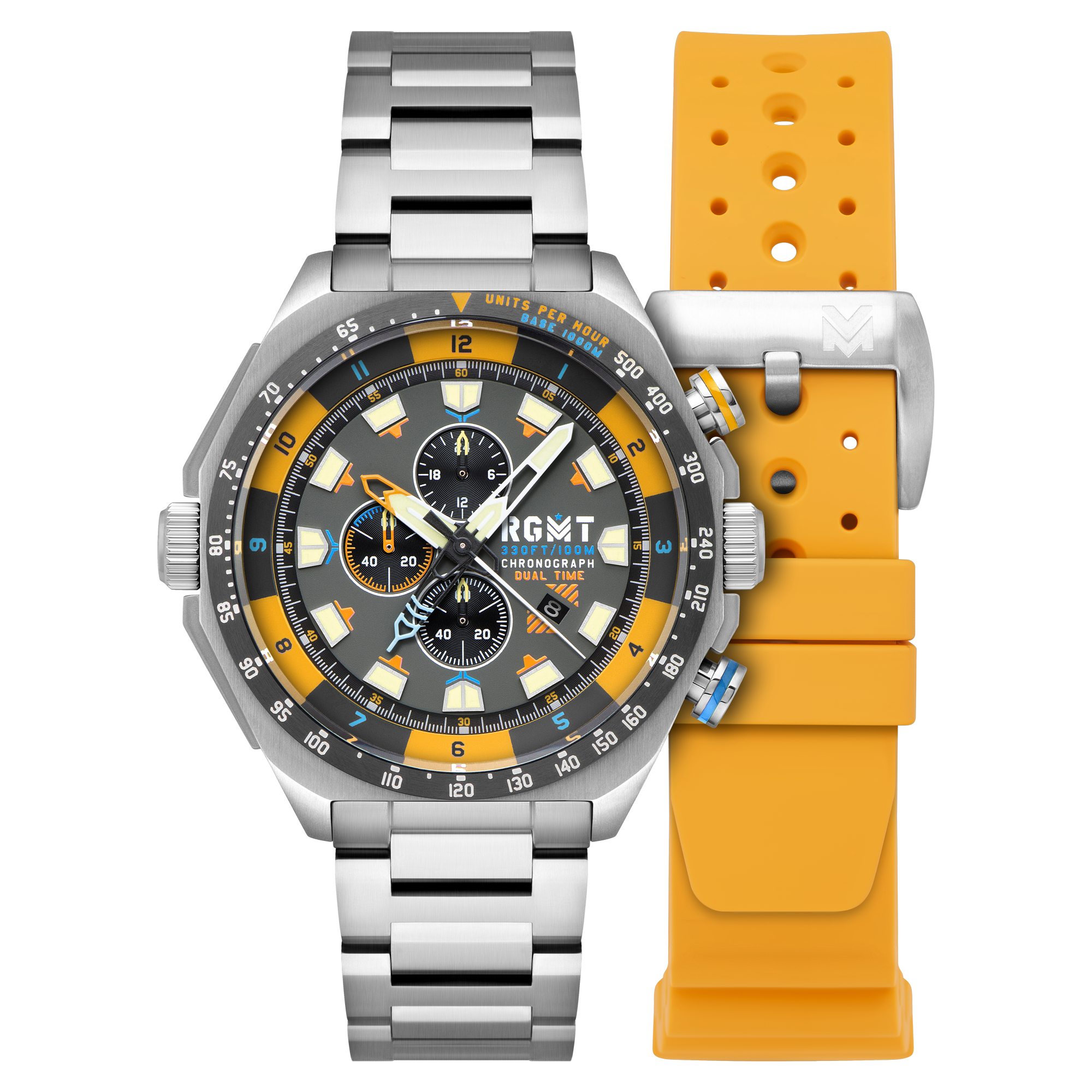 Dual 2025 time chronograph