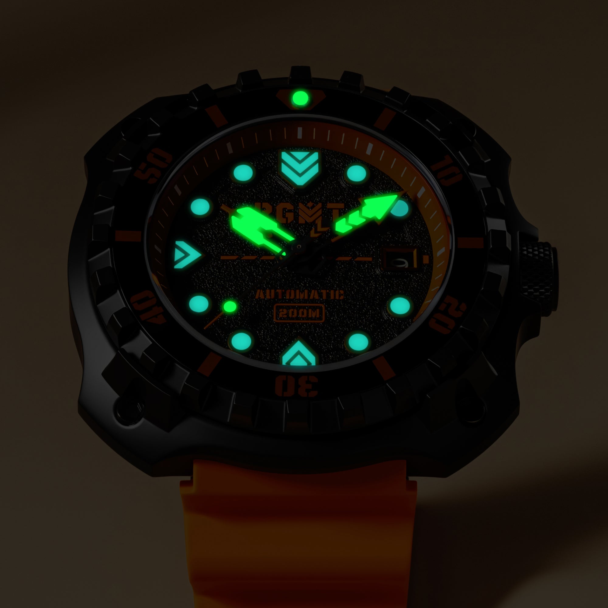 レプリカ潜水メット　卓上ライトand卓上時計 Tangerine | Minesweep Automatic